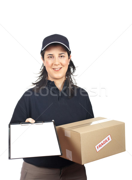 Sign for delivery Stock photo © broker