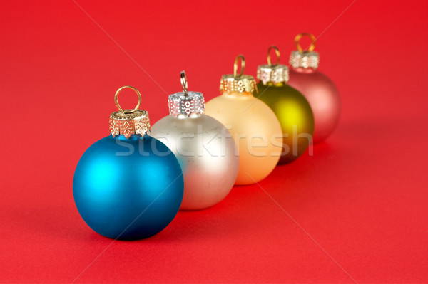 Zdjęcia stock: Christmas · czerwony · skupić · front · rodziny
