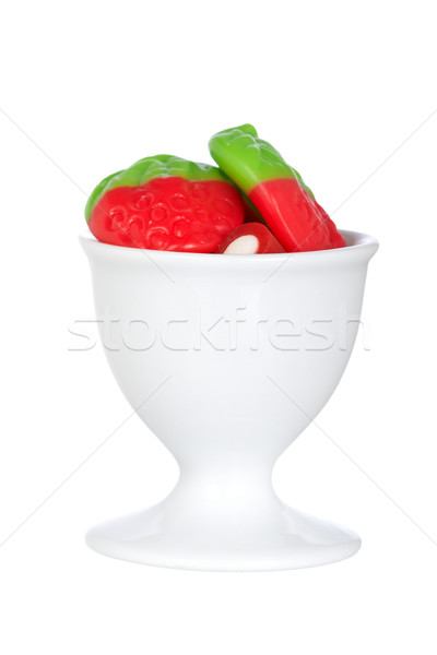 Colorful raspberries in the bowl Stock photo © broker