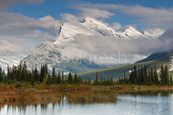 Mount Rundle and Vermillion Lake, Canada Stock photo © broker