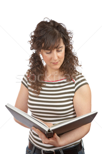 Woman reading a book Stock photo © broker