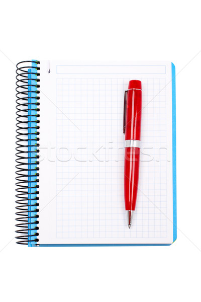 Blank notebook sheet with pen Stock photo © broker