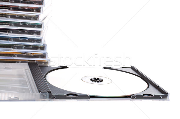 компакт-диск окна открытых впереди дисков Сток-фото © broker