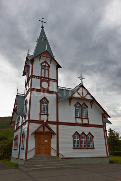 Husavik Church, Northern Iceland Stock photo © broker
