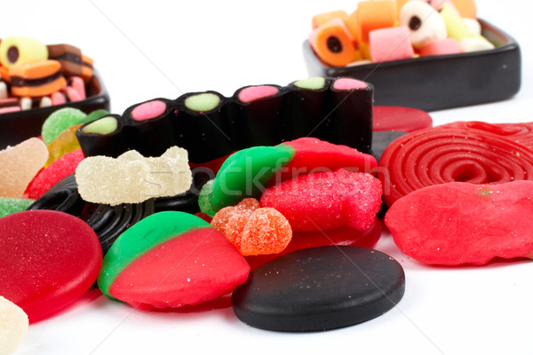 Détail coloré bonbons macro coup blanche [[stock_photo]] © broker