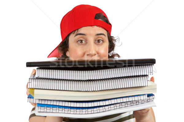 Busy student woman Stock photo © broker