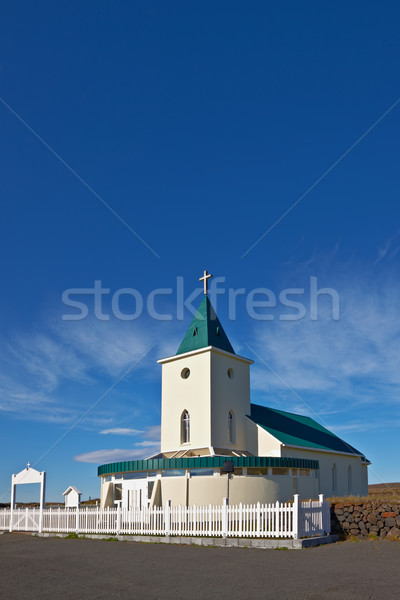Church in Reykjahlid, near Myvatn Lake, Iceland Stock photo © broker