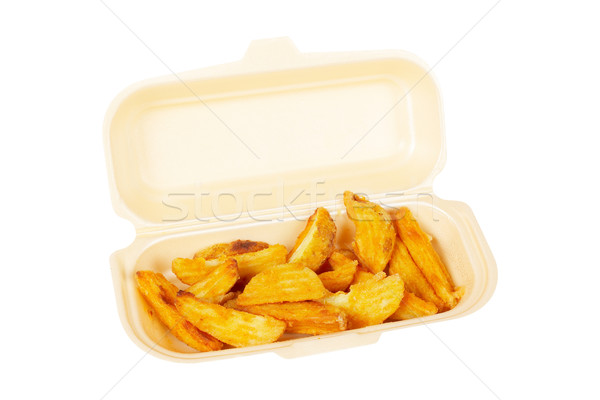 Potatoes on styrofoam container Stock photo © broker