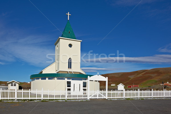 Church in Reykjahlid, near Myvatn Lake, Iceland Stock photo © broker