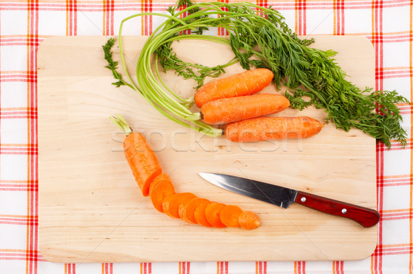 Sliced fresh carrots Stock photo © broker