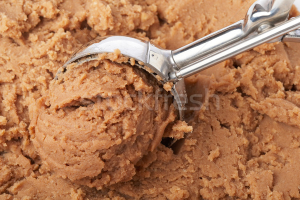 Chocolade ijs schep heerlijk gezondheid dessert Stockfoto © broker