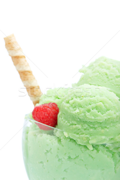 Ice cream in glass bowl Stock photo © broker