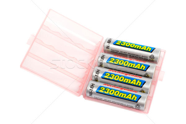 Stock photo: Rechargeable batteries set