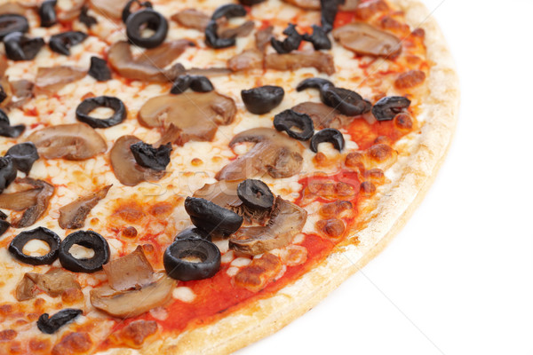 Pizza savoureux italien blanche peu profond dîner [[stock_photo]] © broker