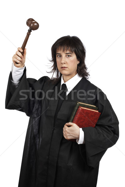 Serious female judge Stock photo © broker