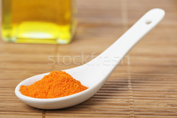 Saffron in the spoon Stock photo © broker