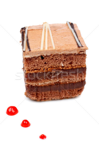 Delicious chocolate cake Stock photo © broker