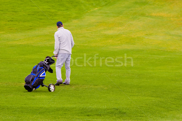 Golfer Tasche Fuß Mann Sport Sport Stock foto © broker