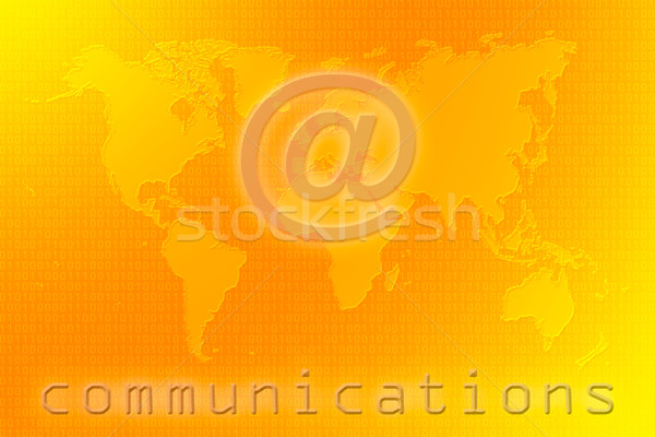 Communications world map Stock photo © broker