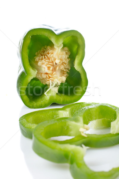 Green pepper slices Stock photo © broker