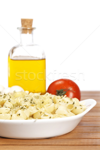 Cooked plate of pasta Stock photo © broker