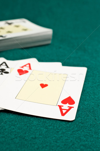 Aces poker Stock photo © broker