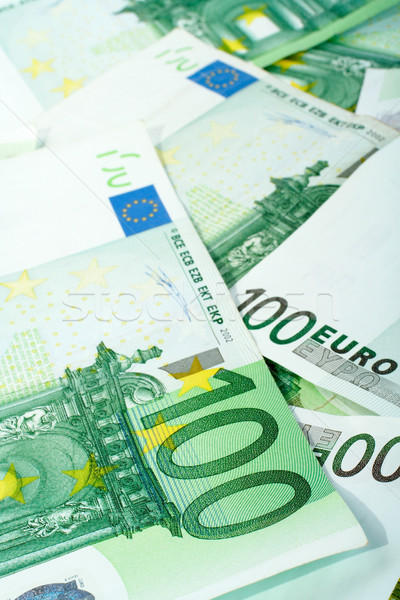 Euro Geld Papier Finanzierung Bank Markt Stock foto © broker