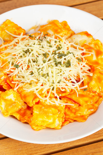 Italiano pasta queso tomate cocido Foto stock © broker