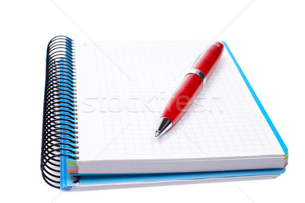 Blank notebook sheet with pen Stock photo © broker