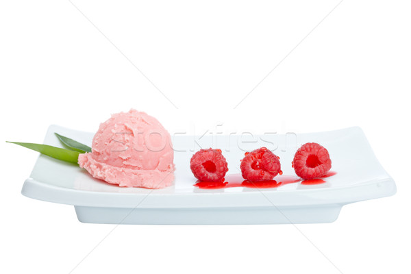 Strawberry ice cream Stock photo © broker