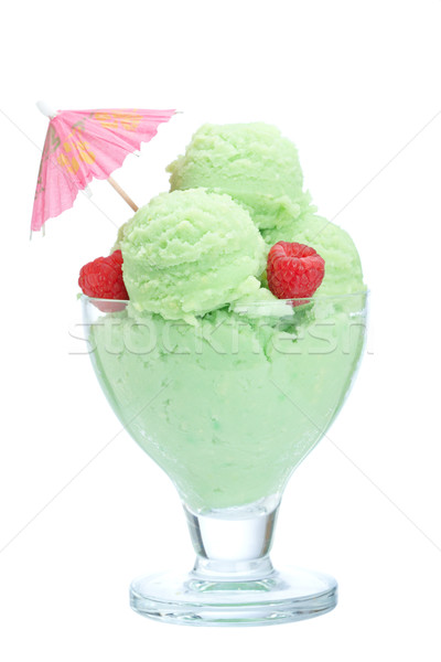 Ice cream in glass bowl Stock photo © broker