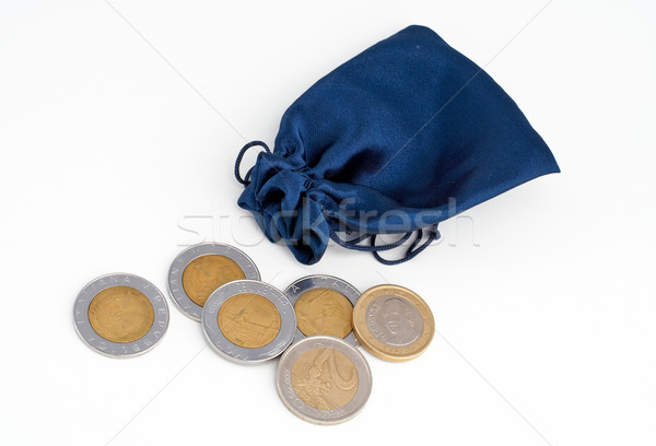 Coins out of the bag Stock photo © broker