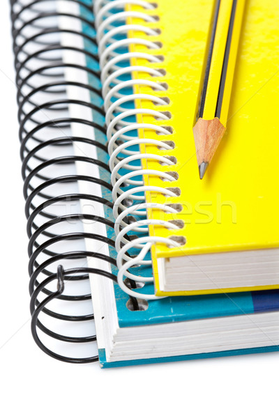 Pencil on a two notebooks Stock photo © broker
