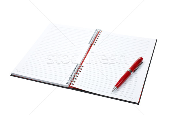 Blank notebook sheet with pen Stock photo © broker