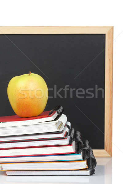 Some notebooks and apple Stock photo © broker