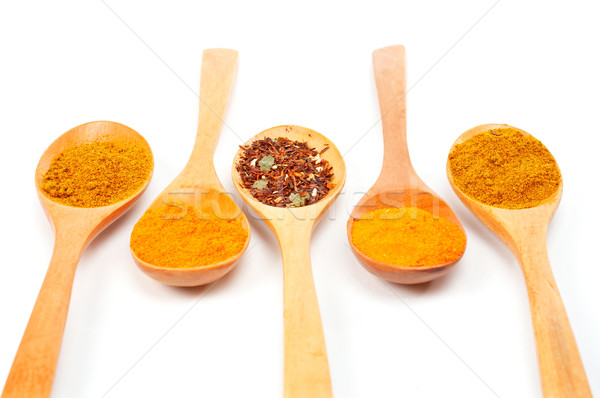 Spices in the spoons Stock photo © broker