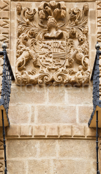Carved stone coat of arms Stock photo © broker