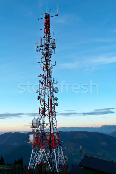 Telecommunications antennas Stock photo © broker