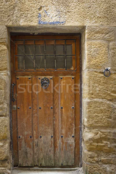 Antique wooden door Stock photo © broker