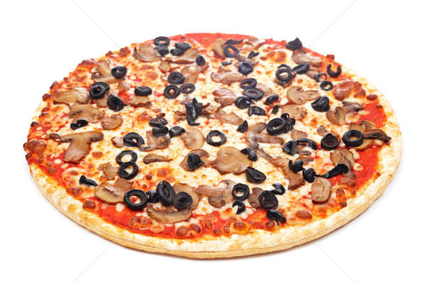 Pizza savoureux italien isolé blanche peu profond [[stock_photo]] © broker