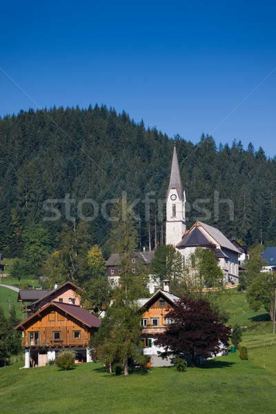 Autriche belle ville région herbe paysage [[stock_photo]] © broker