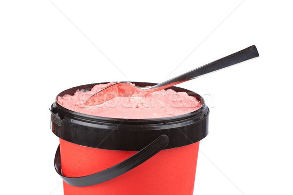 Stock photo: Delicious strawberry ice cream