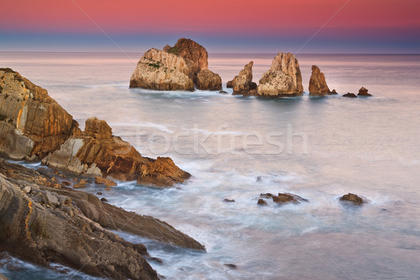 Incroyable marin sunrise hiver eau paysage [[stock_photo]] © broker