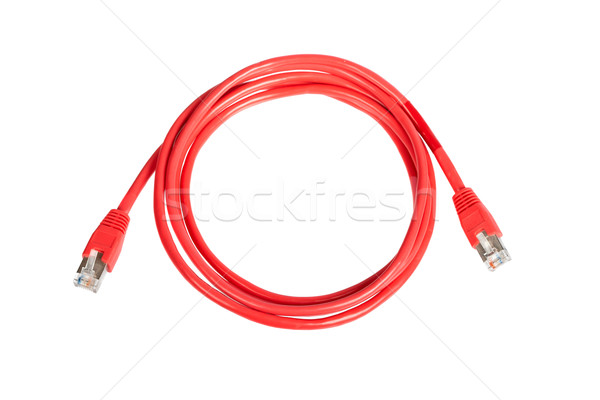 Red network cable Stock photo © broker