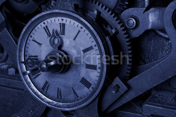 Antique grunge clock Stock photo © broker
