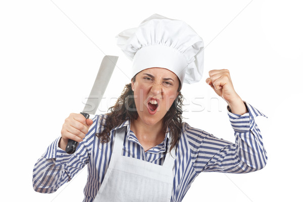 Holding a meat cleaver
 Stock photo © broker