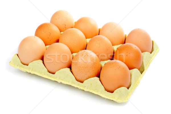 卵 ダース カートン コンテナ 白 ボックス ストックフォト © broker