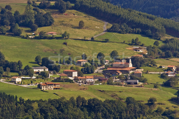 Stock photo: Solitary rural village