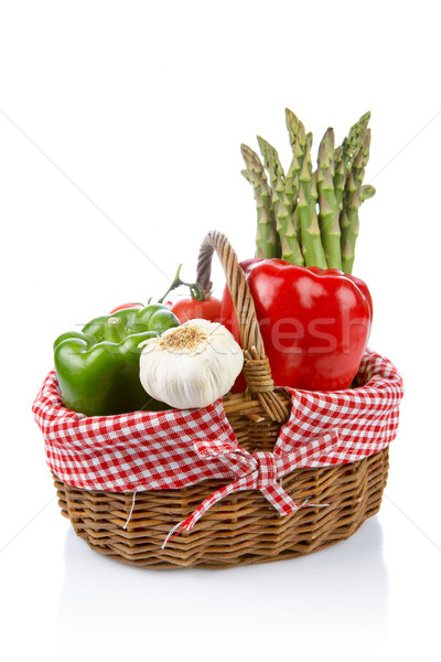 Basket of fresh vegetables Stock photo © broker