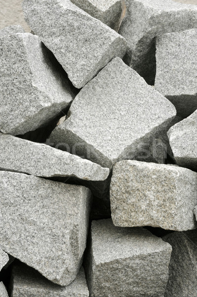 Gray cobblestones - granite Stock photo © brozova